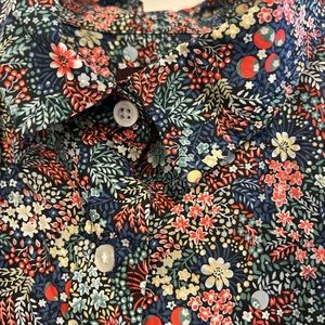 J. Crew Liberty FLORAL print blouse
